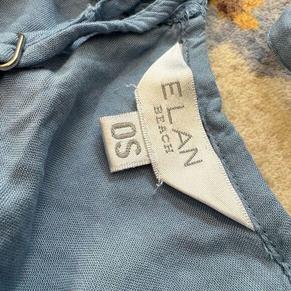 🌴 ELAN  BEACH🌴 V-Back Cover-Up MIDI Dress Boho Size OS Pockets - Picture 3 of 4